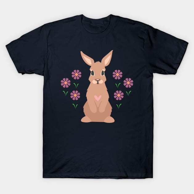 Spring Rabbit T-Shirt by lauran